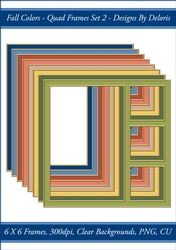 Quad Frames Set 2 (Fall Colors Palette)