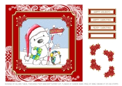 Cute Christmas Critters (Red)