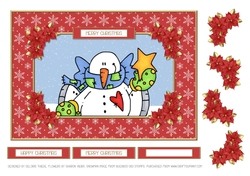 Cute Little Snowman Holiday Topper