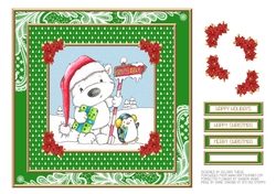 Cute Polar Bear And Penguin Holiday Topper