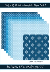 Snowflakes Paper Pack 2 (Frosty Color Palette)