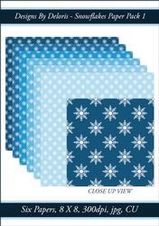 Lacy Snowflakes Paper Pack 1 (Frosty Color Palette)