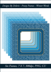 Frosty Frames Winter Words (Frosty Color Palette)