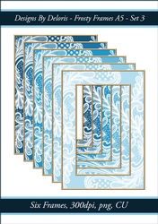 A5 Frames Set 3 (Frosty Color Palette)