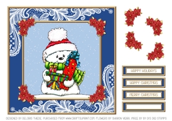 Cute Snowman Holiday Topper 2