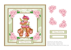 Cupcake Cuties Birthday Topper