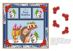 Cute Christmas Critters (Blue)