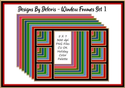 Window Frames Set 1 (Holiday Color Palette)