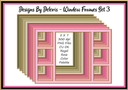 Window Frames Set 3 (Regal Rose Color Palette)
