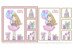 Little Princess Birthday Topper (Light Hair Color)