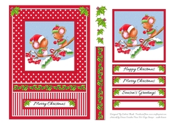Cute Christmas Critters Card 3