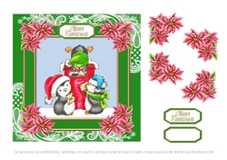 Cute Christmas Critters Card 5