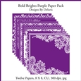 Bold Brights Paper Pack (Purple)