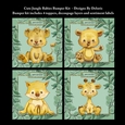 Cute Jungle Babies Bumper Kit