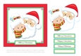 Cute Santa Holiday Toppers (Card One)