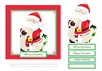 Cute Santa Holiday Toppers (Card Four)