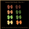 Bows Set 1 (Autumn Color Family)