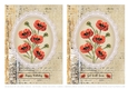 Two Lovely Vintage Poppies Quick Card Toppers