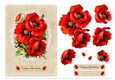 Lovely Poppies Birthday Topper