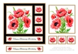 Lovely Poppies Birthday Topper 