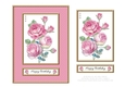 Lovely Watercolor Roses Birthday Topper
