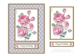 Lovely Shabby Chic Roses Birthday Topper