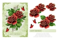 Lovely Roses N Butterflies Birthday Topper