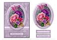 Lovely Floral Birthday Topper - Purple
