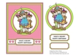 Sassy Cheryl Beary Happy Birthday (Pink/Green)