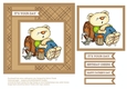Beer Bear 6 X 6 Quick Card Topper (Tan/Brown)