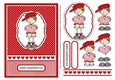 Sassy Cheryl - Happy Valentines Day - 5 x 7 Topper