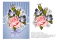 Lovely Flowers And Butterflies Topper - 5 X 7