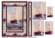 Sailboat Fathers Day/Birthday Pyramid Card Topper