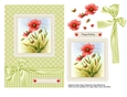 Lovely Poppies Happy Birthday Topper Plus Decoupage