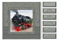 7 X 7 Steam Train Fathers Day/Birthday Topper 
