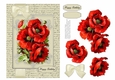 Lovely Vintage Poppies Birthday Topper