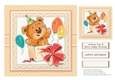 Cute Teddy Bear Birthday Topper Plus Gift Tag
