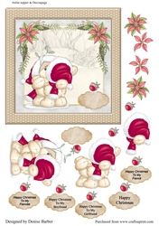 300dpi 6x6ins topper & decoupage- Happy Christmas Boyfriend/Girlfriend/Fiance/Fiancee