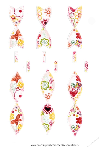 Flower Paper Bows 04