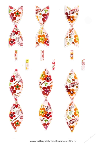 Flower Paper Bows 06