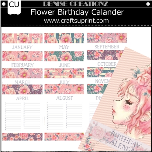 Flower Birthday Calander