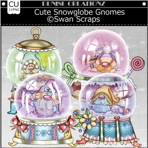 Cute Snowglobe Gnomes