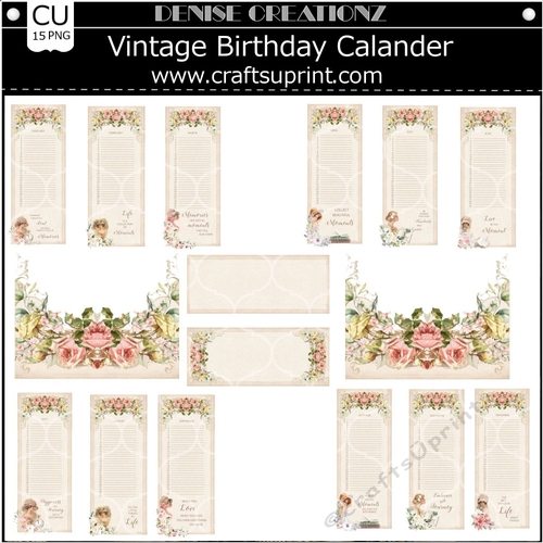 Vintage Birthdacy Calander