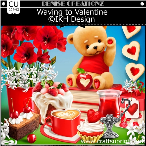 Waving to Valentine