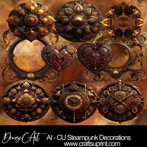 AI CU Steampunk Decorations