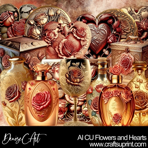 AI CU Hearts and Flowers