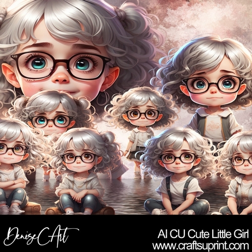 AI CU Cute Little Girl