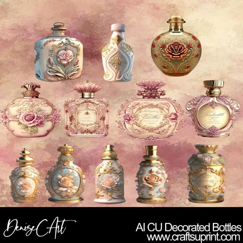 AI CU Decorated Botlles 