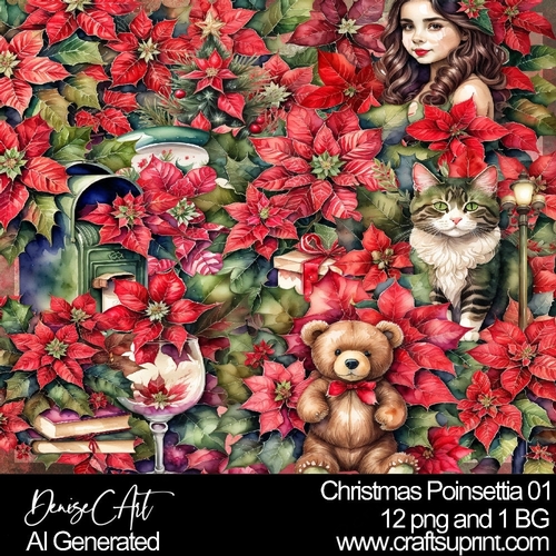 Christmas Poinsettia  01