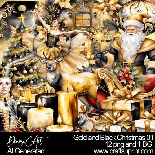 Gold and Black Christmas 01